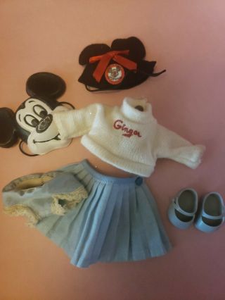 Vintage 1950s Ginger Tagged Mickey Mouse Club Outfit Fits Ginny Ginger Muffie.