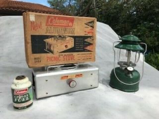Vintage Coleman 5404 Stove,  Lantern And Propane
