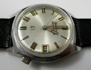 Bulova Accutron Wristwatch Vintage 34mm Case Runs 6