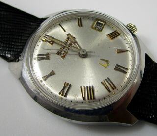 Bulova Accutron Wristwatch Vintage 34mm Case Runs 7