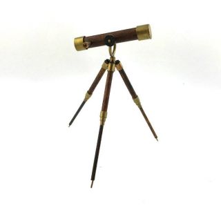 Vintage Artisan 1:12 Dollhouse Miniature Telescope W/ Tripod Legs