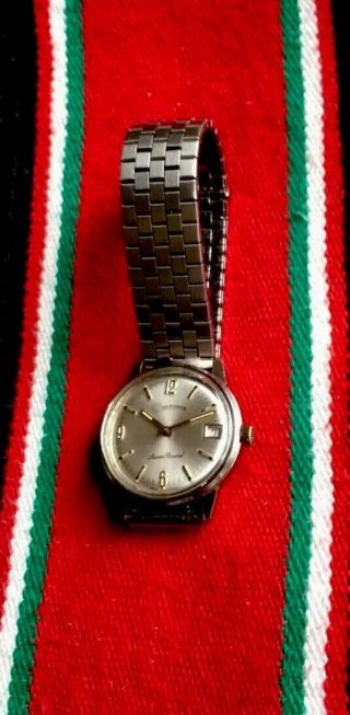 Vintage Dufonte By Lucien Piccard Men ' s Swiss Made Hand - Winding Watch 4