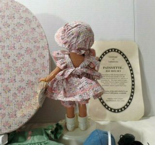 Effanbee 8.  5 ' PATSYETTE Doll Oval HAT BOX SET Complete with 3 Outfits 7
