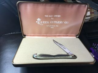 Vintage Queen Cutlery Co The Easy Opener Master Cutler 5th Edition Pocket Knife
