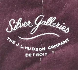 Silver Galleries J.  L.  Hudson Co Anti - Tarnish Sterling Cloth Storage Bag 2