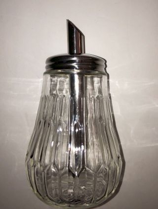 Vintage Stoha Glass Sugar Dispenser,  Design,  Metal Top Germany