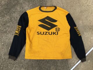Vintage 1970s Suzuki Motorcycles Motocross Mx Usa Made Men 