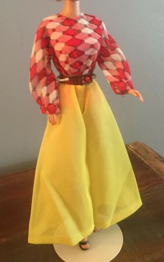 Vintage Barbie Clone Shear Hostess Set With Shoes,  Belt & Swimsuit