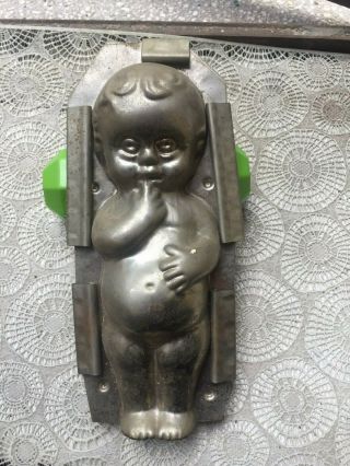 Vintage Antique Chocolate Candy Mold Kewpie Doll Baby Large