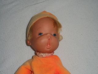 Vintage 1970 Mattel Yawning Baby Beans Doll 2