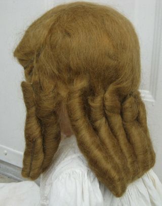 Antique Vintage Mohair Doll Wig Sz 16 For Lrg Compo Or Bisque Head Doll