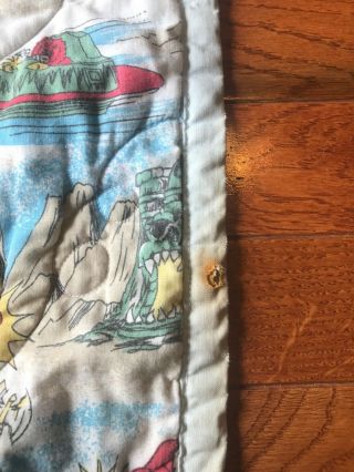 Vintage He - Man Masters of the Universe Like Race Cars Blanket Quilt Home Made ? 8