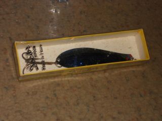 Vintage Doctor Spoon 4.  5 " Fishing Lure - Blue & Silver - New/box