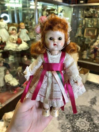 Vintage Gretel Vogue Ginny Doll From Twin Series 1953 - 1954 Tagged So Cute