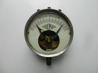 Antique Type CH Pressure Regulator Gauge by L.  R.  Teeple Co.  Industrial Steampunk 5
