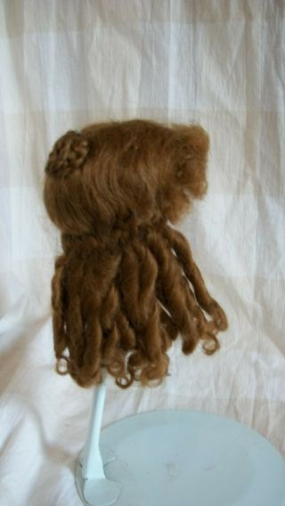 HAND MADE MOHAIR WIG FOR YOUR ANTIQUE GERMAN OR FRENCH DOLL 9 1/4 