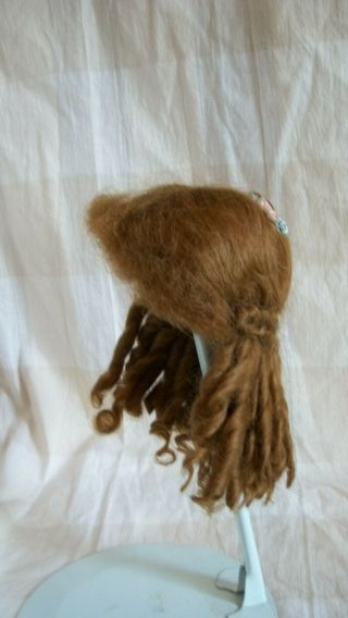HAND MADE MOHAIR WIG FOR YOUR ANTIQUE GERMAN OR FRENCH DOLL 9 1/4 