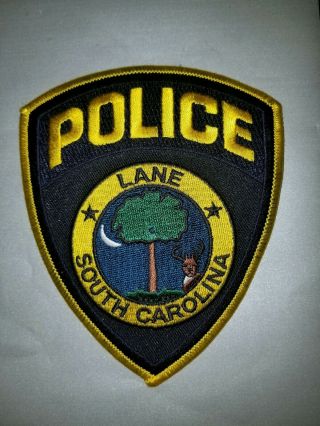 Lane South Carolina Sc Police Department Patch