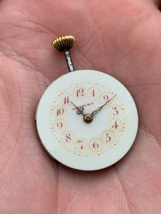 Antique Tiffany & Co York Ladies Pocket Watch Movement