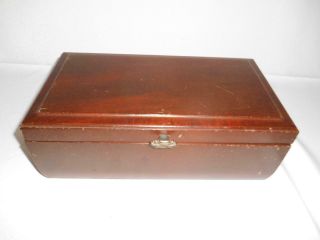 Old Vintage Wood Storage Trinket Dresser Jewelry Box Case Decorative
