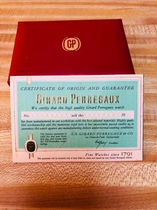 Vintage Girard Perregaux womens watch - 10k gold filled - with certificate 3
