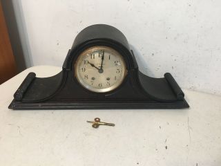 Rare Antique Seth Thomas Rideau Model Tambour Mantle Clock Ships Bell Movement