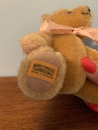 Vintage Merrythought Mohair Growler Jointed Teddy Bear Made in England 2
