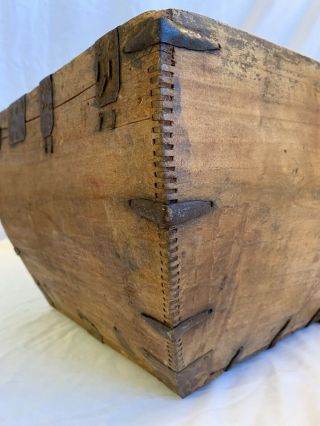 Vintage/Antique Wooden Tool Box - Crate - Holder?? Unique Wooden Box L@@K 8