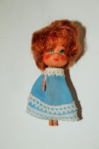 Vintage Littles Storykin Liddle Kiddle M.  I.  2 1/2 " Doll Philippines 1980 Doll