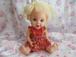 Vintage Baby Face Toddler 1991 Doll Galoob Bathtub 23 So Excited Becca L.  G.  T.  I.