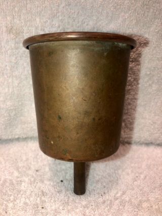 Vintage 1930 ' s Copper Coleman No.  0 Fuel Funnel for Gas Lamps,  Stoves,  Lanterns 3