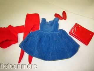 Vintage Ideal Tammy Doll Fashion Clothes 9132 Cutie Co - Ed Set Almost Complete