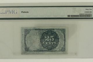 Antique Paper PMG 25 Cent 5th Issue FRACTIONAL CURRENCY FR 1309 62 Uncirculated 2