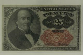 Antique Paper PMG 25 Cent 5th Issue FRACTIONAL CURRENCY FR 1309 62 Uncirculated 3