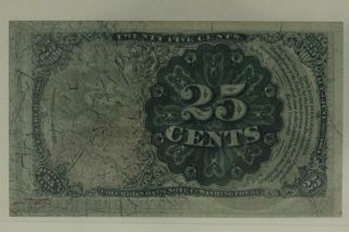 Antique Paper PMG 25 Cent 5th Issue FRACTIONAL CURRENCY FR 1309 62 Uncirculated 4