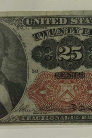 Antique Paper PMG 25 Cent 5th Issue FRACTIONAL CURRENCY FR 1309 62 Uncirculated 6