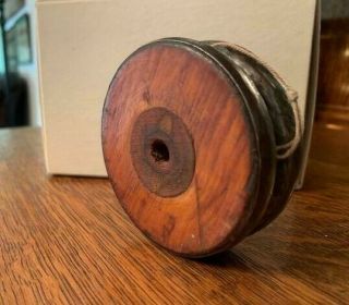 Wonderful Antique Primitive Handmade Wooden Yo - Yo Children 