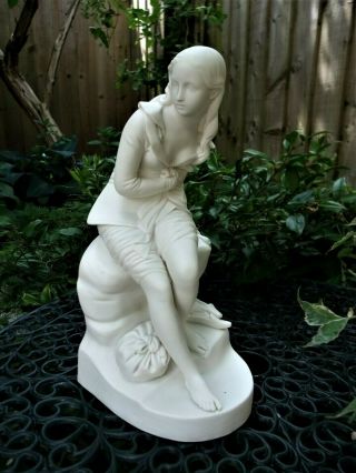 Antique 19thc Minton Parian Figure Of " Dorothea " C1854 - John Bell Sculpt.