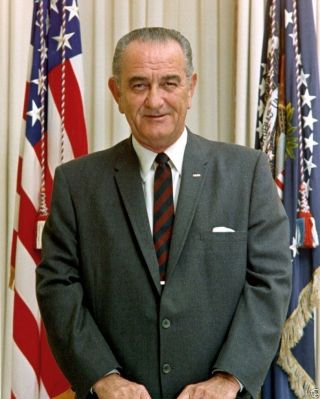 President Lyndon B.  Johnson Lbj Usa Portrait 11 X 14 Photo Photograph Picture