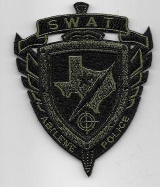 Swat Srt Abilene Police State Texas Tx Neat