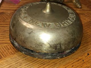 Vintage Britain Corbins Bell Door Bell Brass Late 1800s 3