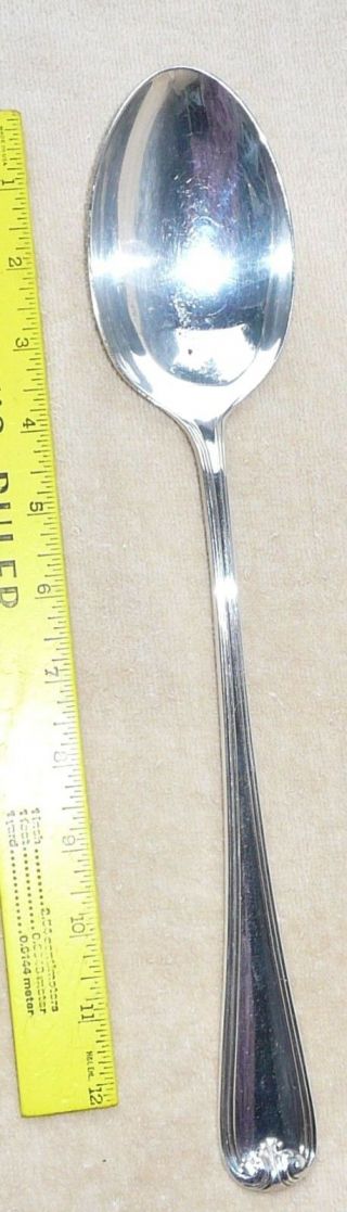 Gorham Silverplate Large Serving Spoon 13.  5 " Made In Italy Heritage Pattern Blem