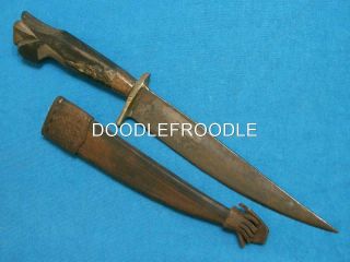 Vintage Ww2 Philippines Combat Fighting Jungle Survival Bowie Knife Hunting Old