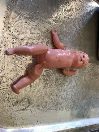 Vintage 4 " Celluloid Baby Doll Made In Japan String Joints