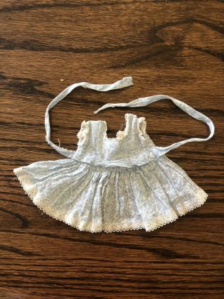 Vintage 1950’s Alexanderkins Blue And White Cotton Doll Dress