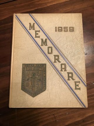 1959 1960 1961 1962 Notre Dame High School Yearbook Green Pond Pennsylvania Pa