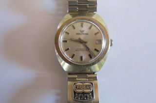 Vintage Waltham 17 Jewel Self Winding Automatic Wristwatch With Date