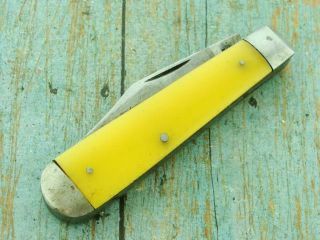 Vintage Kabar Ka Bar Usa Folding Swell End Jack Pocket Knife Tool Hunting Knives
