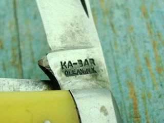 VINTAGE KABAR KA BAR USA FOLDING SWELL END JACK POCKET KNIFE TOOL HUNTING KNIVES 3