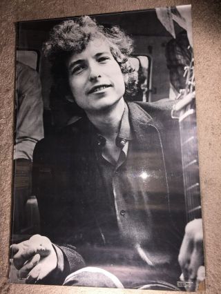 Vintage Bob Dylan Poster Pin - Up Personality Posters Black & White Large
